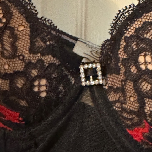 Bustier Set with Thigh-High Nylons and Thong - Secret Desire by Escalante - Picture 6 of 8